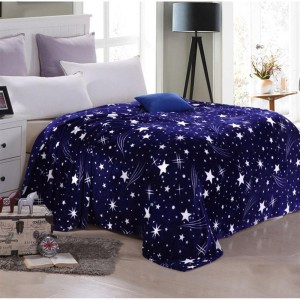 Bright Stars Soft Warm Plush Flannel Sleep Couch Blanket Bedding For Sofa Bed