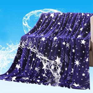 Bright Stars Soft Warm Plush Flannel Sleep Couch Blanket Bedding For Sofa Bed