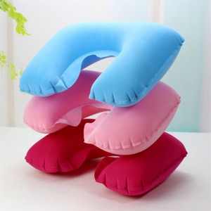Inflatable Pillow Air Cushion Neck Rest U-Shaped Compact Plane Flight Travel