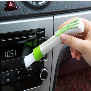 Double head air conditioning outlet shutter cleaning brush instrument air conditioning brush keyboard brush dust brush soft brush