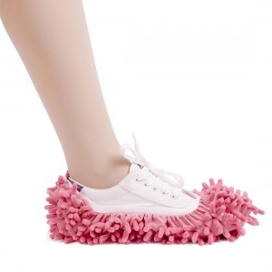 Slippers Shoes Fusicase Microfiber Dust Mop Slipper Shoe Pink