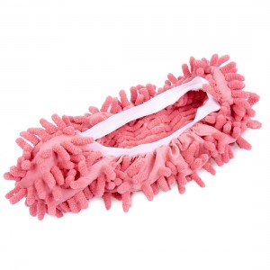 Slippers Shoes Fusicase Microfiber Dust Mop Slipper Shoe Pink