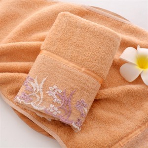 Cotton thickened lace face cloth 37*74 khaki