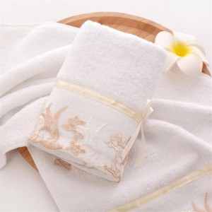 Cotton thickened lace face cloth 37*74 khaki