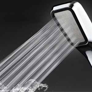 300 Tiny Holes Water Booster Saving Square Shower Head Bathroom Hand Shower