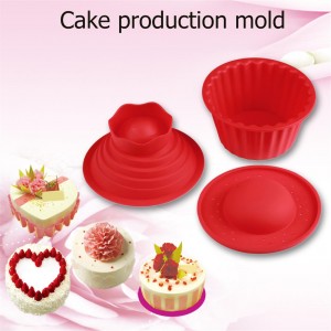 Red Giant Big Silicone Cupcake Cake Mould Top Cupcake Bake Baking Mold