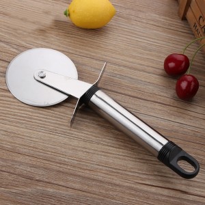 Stainless Steel Pastry Nonstick Pizza Cutter Wheel Silicon Blade Grip