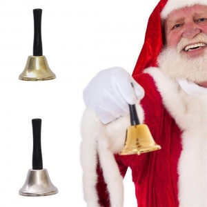 Portable Santa Claus Rattles Christmas Hand Bell Party New Year Decoration