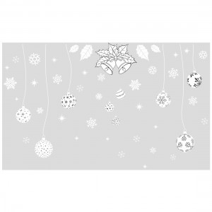 Christmas Window Sticker Wall Sticker Decor Removable Snowflake Decal XL702