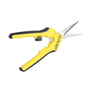 6.5'Gardening Hand Pruner Pruning Shear Functional Cutter with Straight Stainless Steel Blades
