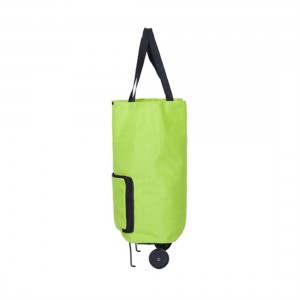 Waterproof Oxford Cloth Foldable Supermarker Shopping Trolley Wheel Bag